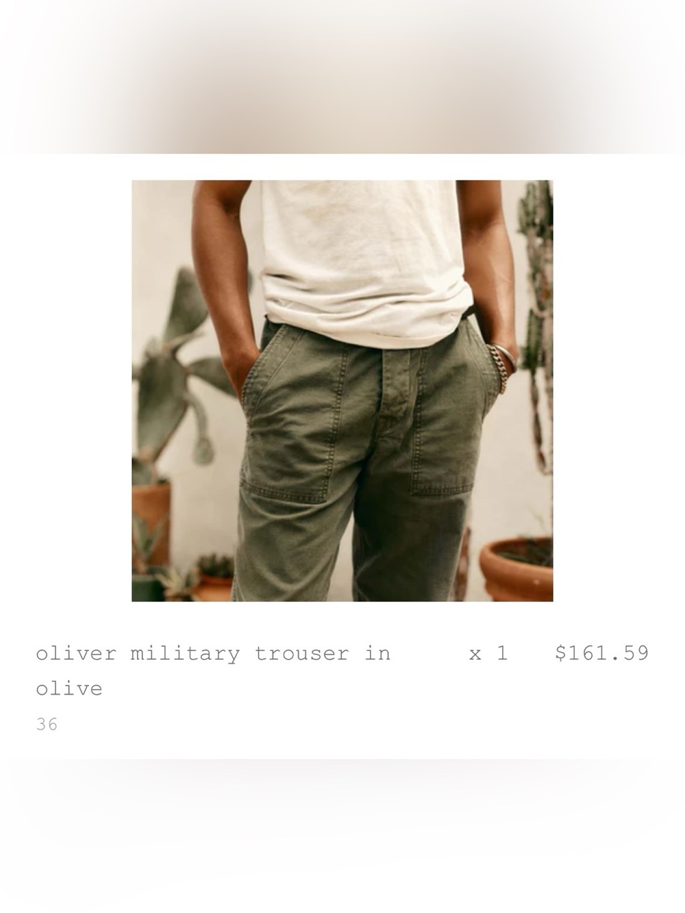 Imogen & Willie - Oliver Military Trouser - Men's Olive Green Utility Pants - 36 - Picture 4 of 4